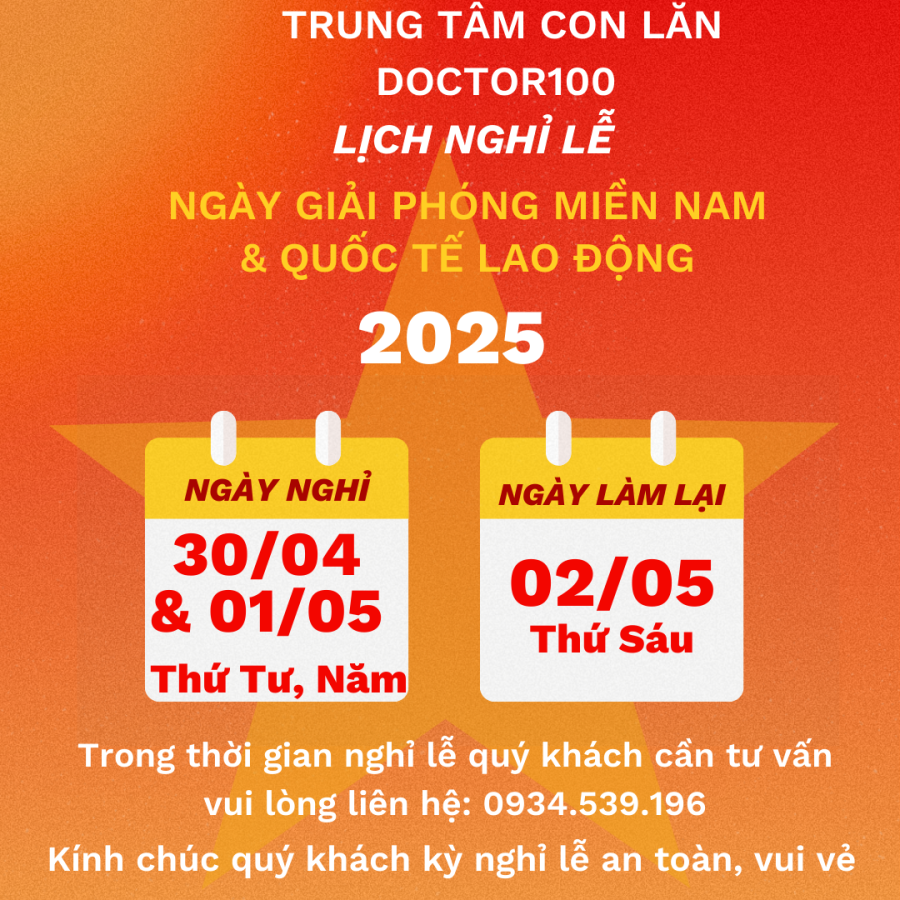 Lịch nghỉ lễ 30/4 - 1/05/2025